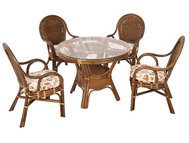 Rattan Mert 4'lü Yemek Takımı